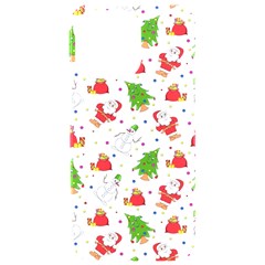 Christmas Pattern  Trees Santa Iphone 15 Pro Max Black Uv Print Pc Hardshell Case by Maspions