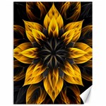 Yellow Flower Pattern Leaves Canvas 18  x 24  17.8 x23.08  Canvas - 1