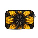 Yellow Flower Pattern Leaves Apple MacBook Pro 13  Zipper Case Front