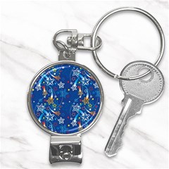 Christmas Stars Pattern Star Nail Clippers Key Chain by Maspions