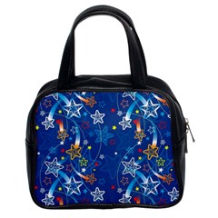 Christmas Stars Pattern Star Classic Handbag (two Sides) by Maspions