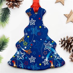 Christmas Stars Pattern Star Ornament (christmas Tree) 