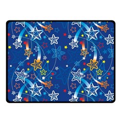 Christmas Stars Pattern Star Two Sides Fleece Blanket (small) by Maspions