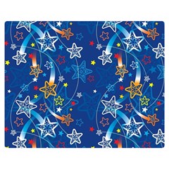 Christmas Stars Pattern Star Two Sides Premium Plush Fleece Blanket (teen Size) by Maspions