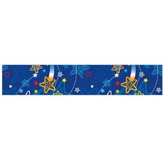 Christmas Stars Pattern Star Large Premium Plush Fleece Scarf  by Maspions