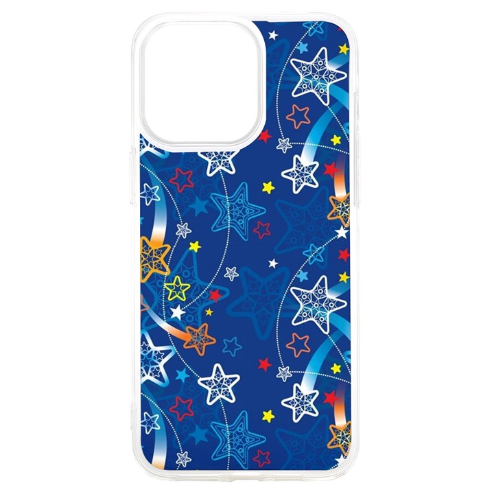 Christmas Stars Pattern Star iPhone 15 Pro Max TPU UV Print Case