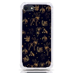 Christmas Pattern Gold December  Happy Holidays Merry Christmas Winter Family Festive Gold New Year Iphone Se by Maspions