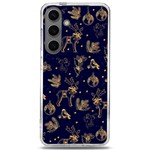 Christmas Pattern Gold December  Happy Holidays Merry Christmas Winter Family Festive Gold New Year Samsung Galaxy S24 6.2 Inch TPU UV Case Front