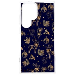 Christmas Pattern Gold December  Happy Holidays Merry Christmas Winter Family Festive Gold New Year Samsung Galaxy S24 Plus 6 7 Inch Tpu Uv Case by Maspions