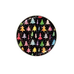 Fun Christmas Trees Adoxali Scandinavian Artistic Background Pattern Hat Clip Ball Marker by Maspions