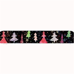 Fun Christmas Trees Adoxali Scandinavian Artistic Background Pattern Small Bar Mat by Maspions