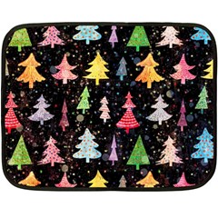 Fun Christmas Trees Adoxali Scandinavian Artistic Background Pattern Two Sides Fleece Blanket (mini) by Maspions