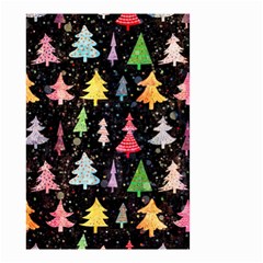 Fun Christmas Trees Adoxali Scandinavian Artistic Background Pattern Small Garden Flag (two Sides) by Maspions