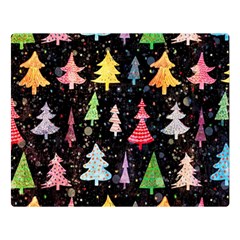 Fun Christmas Trees Adoxali Scandinavian Artistic Background Pattern Two Sides Premium Plush Fleece Blanket (large) by Maspions