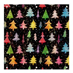 Fun Christmas Trees Adoxali Scandinavian Artistic Background Pattern Banner And Sign 4  X 4  by Maspions