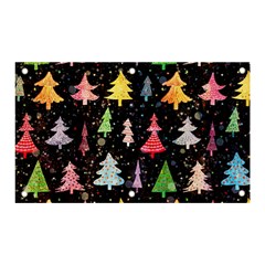 Fun Christmas Trees Adoxali Scandinavian Artistic Background Pattern Banner And Sign 5  X 3 