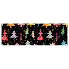 Fun Christmas Trees Adoxali Scandinavian Artistic Background Pattern Banner And Sign 12  X 4 