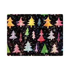 Fun Christmas Trees Adoxali Scandinavian Artistic Background Pattern Premium Plush Fleece Blanket (mini) by Maspions