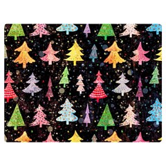 Fun Christmas Trees Adoxali Scandinavian Artistic Background Pattern Premium Plush Fleece Blanket (extra Small) by Maspions