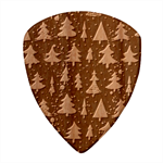 Fun Christmas Trees Adoxali Scandinavian Artistic Background Pattern Guitar Shape Wood Guitar Pick Holder Case And Picks Set Pick