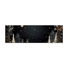 Christmas Winter Xmas Scene Nature Forest Tree Moon Sticker Bumper (100 Pack) by Apen