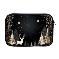 Christmas Winter Xmas Scene Nature Forest Tree Moon Apple Macbook Pro 17  Zipper Case by Apen