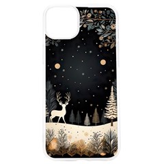 Christmas Winter Xmas Scene Nature Forest Tree Moon Iphone 15 Pro Tpu Uv Print Case by Apen