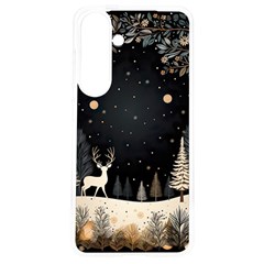 Christmas Winter Xmas Scene Nature Forest Tree Moon Samsung Galaxy S24 6 2 Inch Tpu Uv Case by Apen