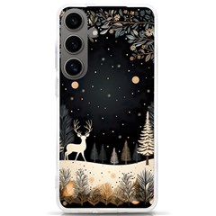 Christmas Winter Xmas Scene Nature Forest Tree Moon Samsung Galaxy S24 Ultra 6 9 Inch Tpu Uv Case by Apen