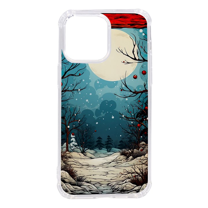 Christmas Frame Border iPhone 14 Pro Max TPU UV Print Case