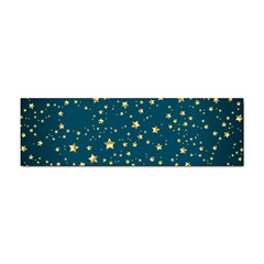 Star Golden Pattern Christmas Design White Gold Sticker (bumper)