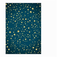 Star Golden Pattern Christmas Design White Gold Small Garden Flag (two Sides) by Apen