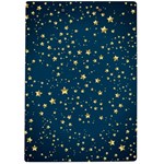 Star Golden Pattern Christmas Design White Gold A4 Acrylic Clipboard Back