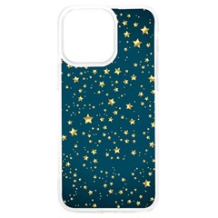 Star Golden Pattern Christmas Design White Gold Iphone 15 Pro Max Tpu Uv Print Case by Apen