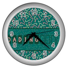 Advent Christmas Time Pre Christmas Time Wall Clock (silver) by Apen