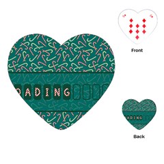 Advent Christmas Time Pre Christmas Time Playing Cards Single Design (heart)