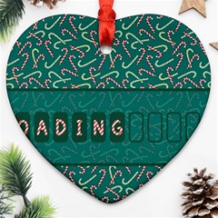 Advent Christmas Time Pre Christmas Time Heart Ornament (two Sides)