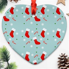 Christmas Pattern Ornament (heart)