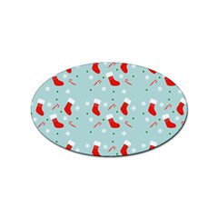 Christmas Pattern Sticker (oval)