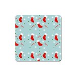 Christmas Pattern Square Magnet Front