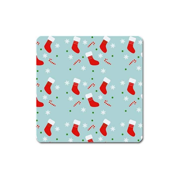 Christmas Pattern Square Magnet