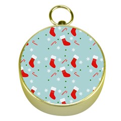 Christmas Pattern Gold Compasses by Apen