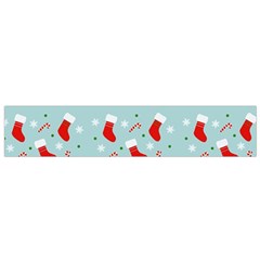 Christmas Pattern Small Premium Plush Fleece Scarf