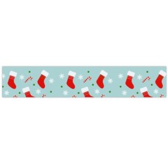 Christmas Pattern Large Premium Plush Fleece Scarf 