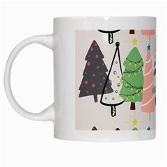 Christmas Trees Icons White Mug