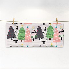 Christmas Trees Icons Hand Towel