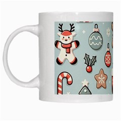 Christmas Cartoon Pattern White Mug