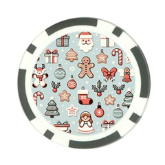 Christmas Cartoon Pattern Poker Chip Card Guard by Apen