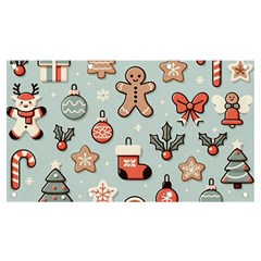 Christmas Cartoon Pattern Banner And Sign 7  X 4  by Apen