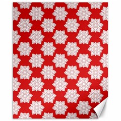 Christmas Snowflakes Background Pattern Canvas 16  X 20 